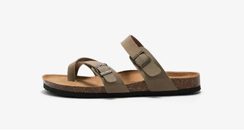 Cork Breeze Summer Sandals for Men - Stylish Beach Footwear ATHLEXES