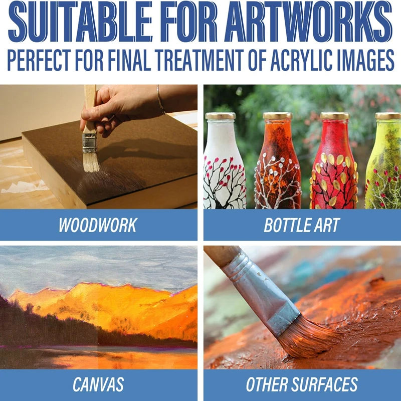 High Gloss Acrylic Varnish 200ML Protective Sealant ATHLEXES
