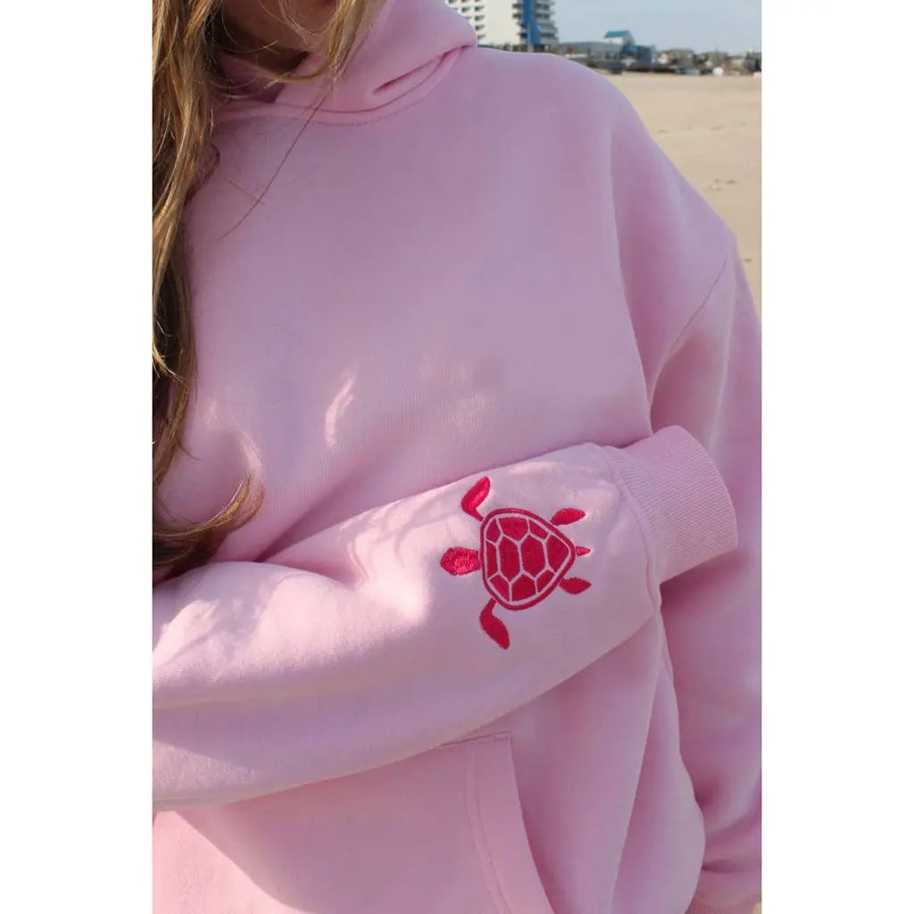 Combhasaki Y2K Turtle Embroidered Hoodie Pullover ATHLEXES