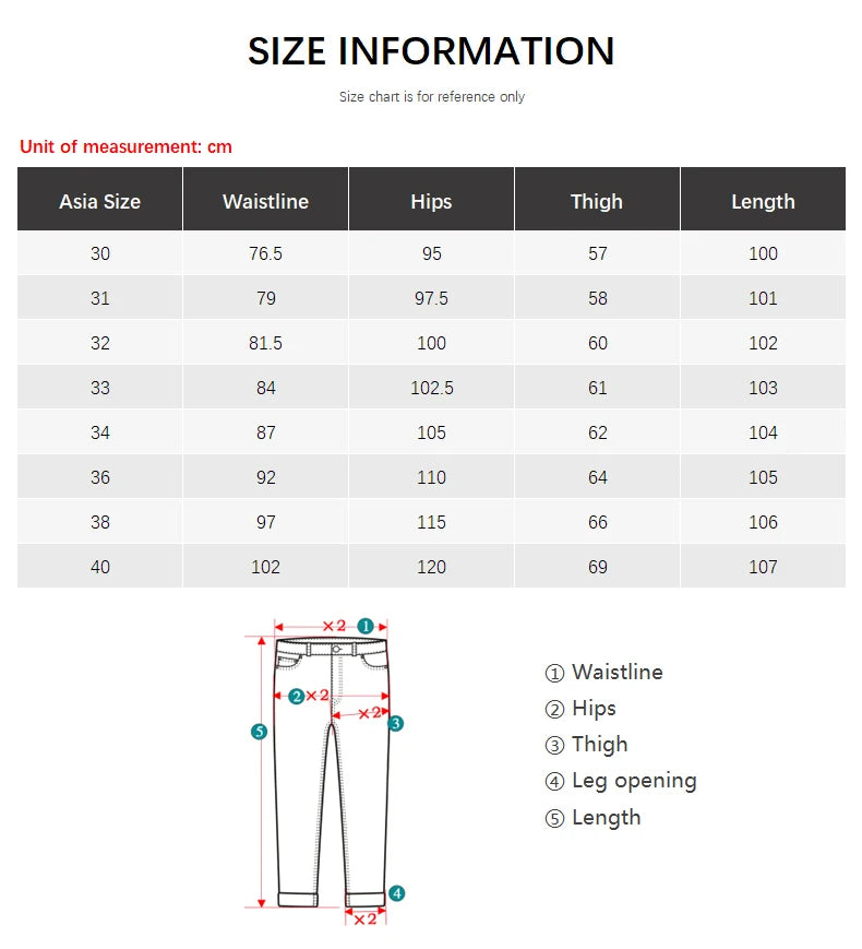 Classic Fit Stretch Denim Jeans for Men ATHLEXES