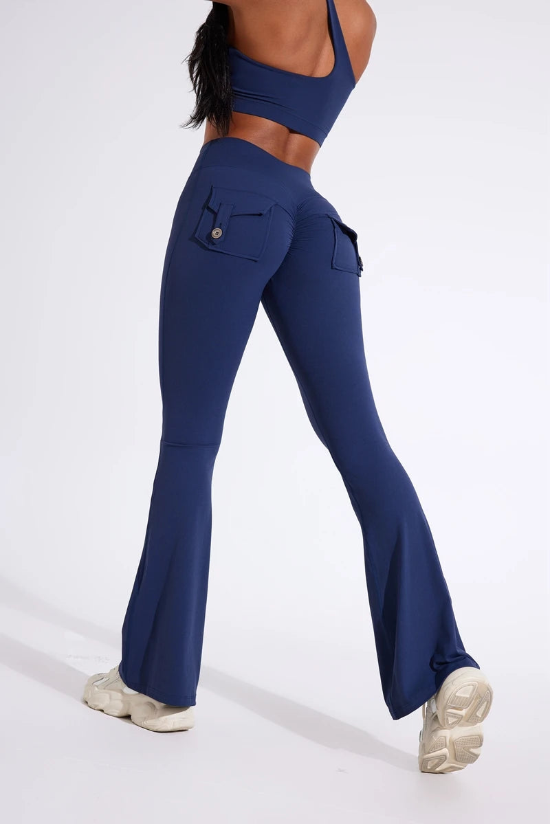 JoyFit High Waisted Bell Bottom Yoga Pants ATHLEXES