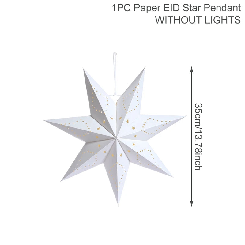 Eid Star Pendant: 30-75cm Festive Decor 2025 ATHLEXES