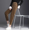 Plush Corduroy Harem Pants for Cozy Autumn Style ATHLEXES