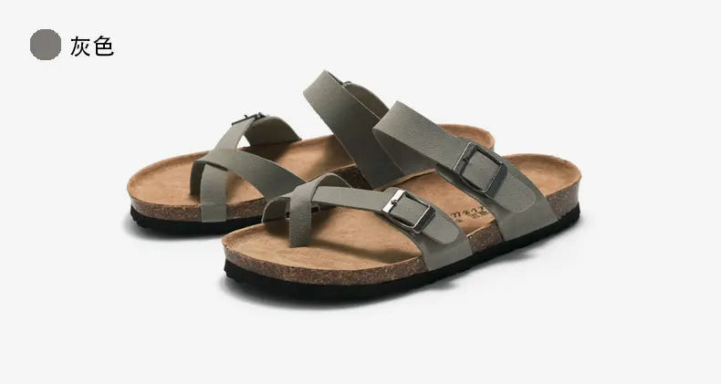 Cork Breeze Summer Sandals for Men - Stylish Beach Footwear ATHLEXES