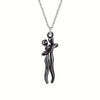Chic Black Hug Pendant Necklace for Couples ATHLEXES