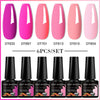 NailArt Pro 6pc UV Gel Polish Kit for Manicure ATHLEXES