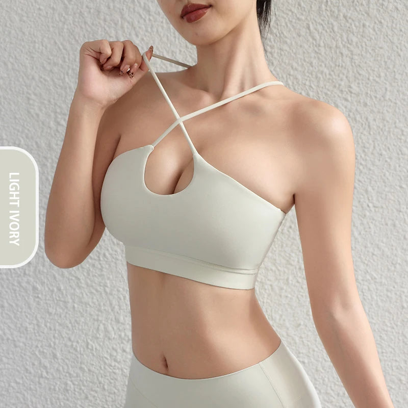 SculptFit Cross Back Yoga Sports Bra ATHLEXES