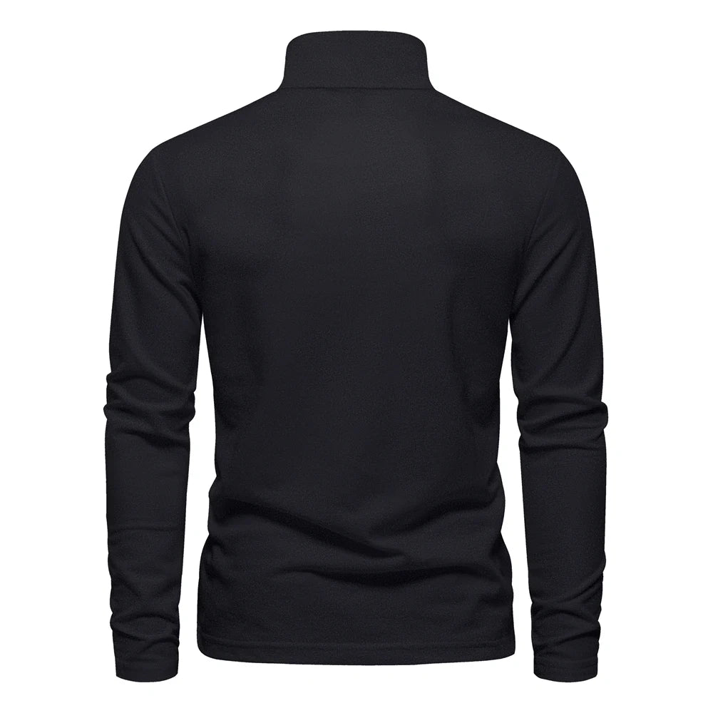 AIOPESON Deer Embroidery Long Sleeve Polo Shirt ATHLEXES