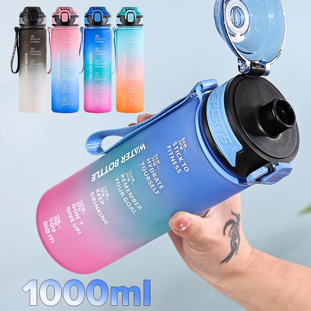 HydraMark 1L Gradient Time-Marker Water Bottle ATHLEXES