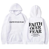 Faith Over Fear Inspirational Graphic Hoodie ATHLEXES
