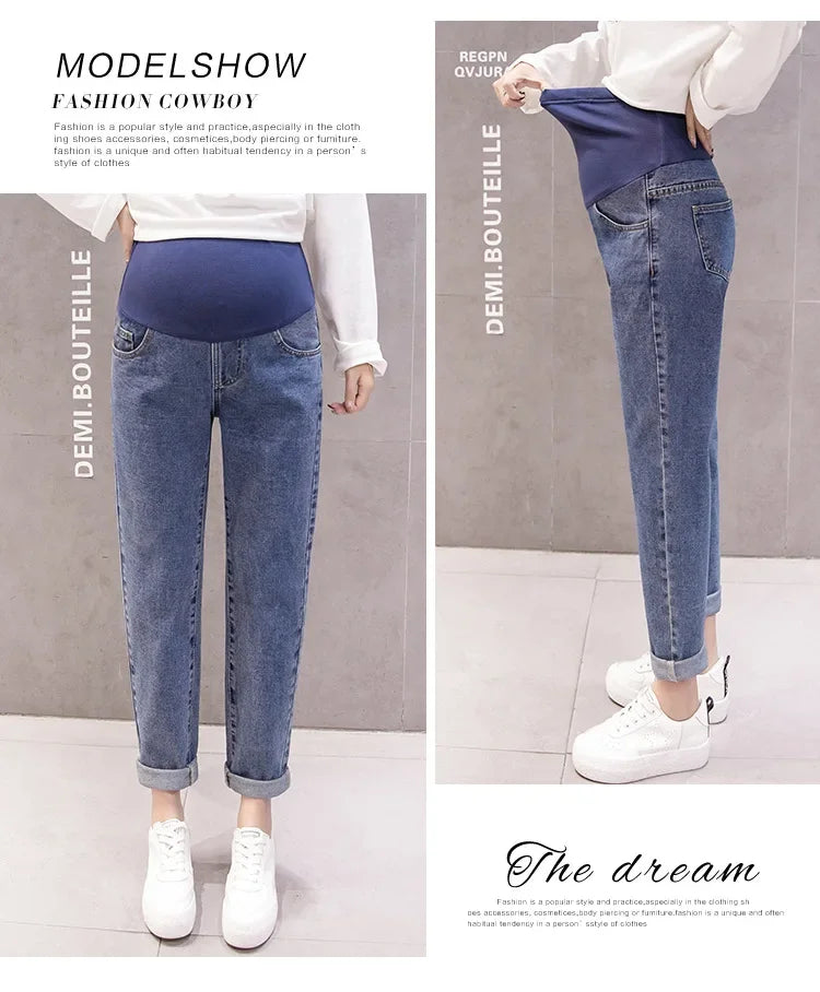 Elegant High-Waisted Maternity Jeans 2024 Collection ATHLEXES
