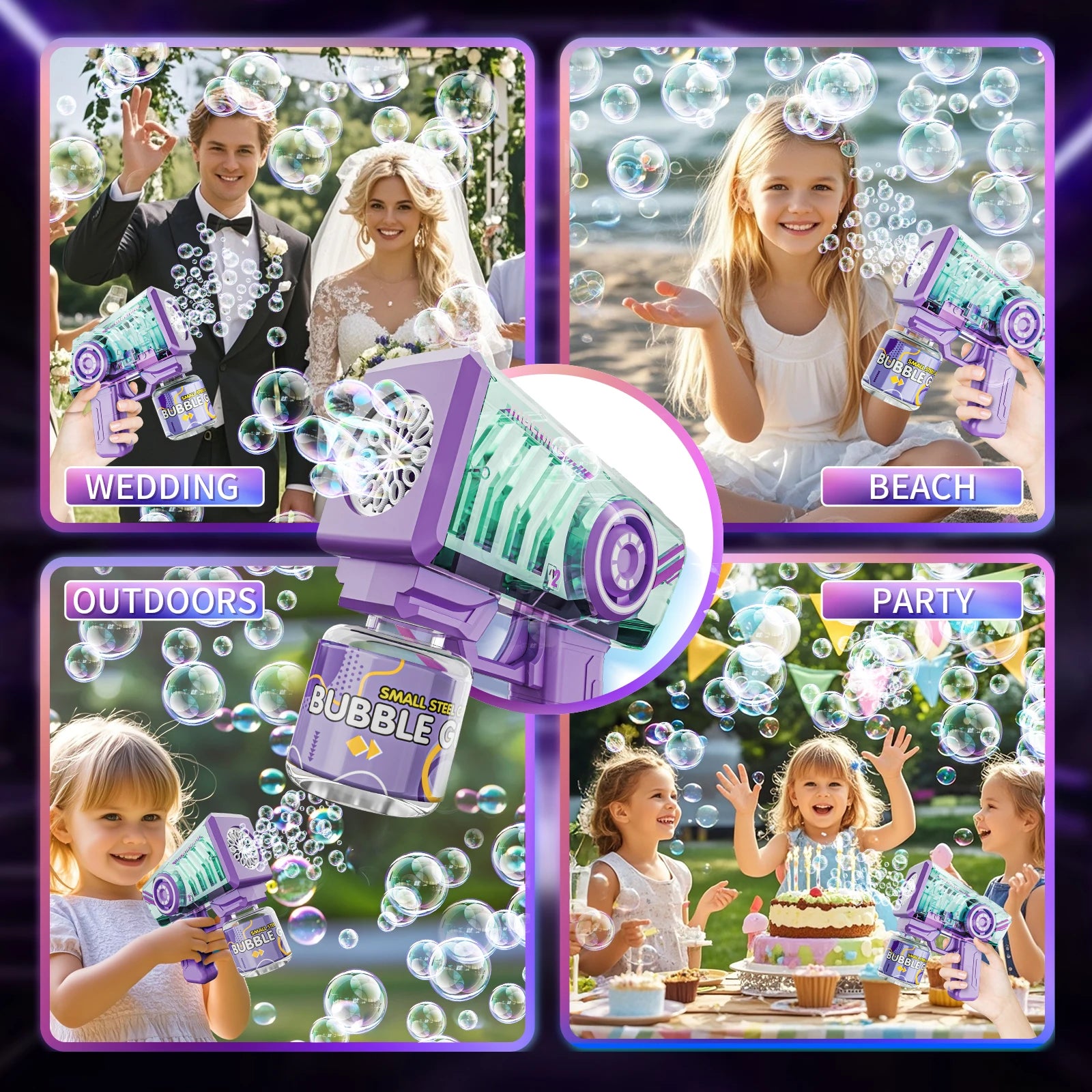 LumiBlast LED Bubble Machine Gun ATHLEXES