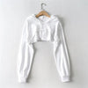 Chic Y2K Irregular Crop Hoodie for Trendy Women ATHLEXES