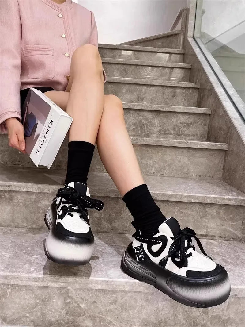PandaStyle Luxe Leather Sneakers for Women ATHLEXES