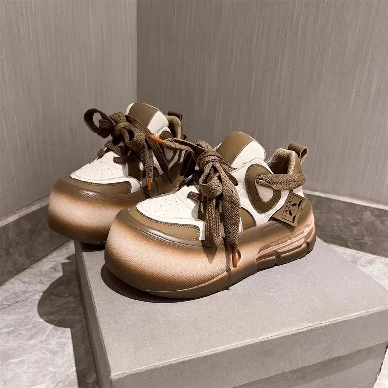 PandaStyle Luxe Leather Sneakers for Women ATHLEXES