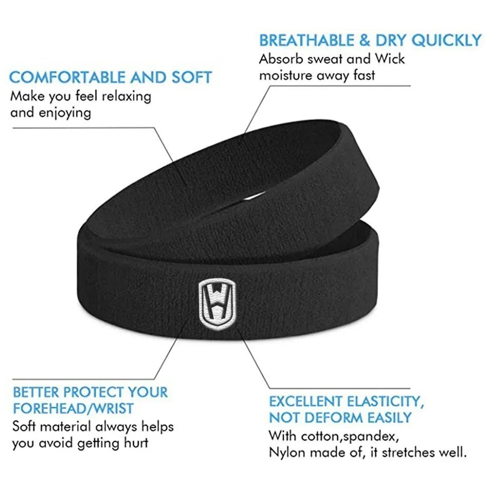 WOSWEIR Cotton Athletic Sweatbands for Sports ATHLEXES