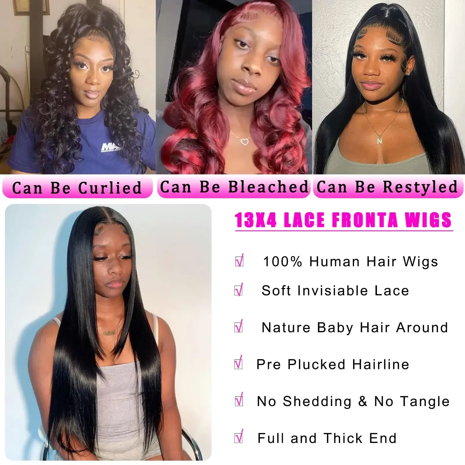 LuxBrazil 250 Density Lace Frontal Wig ATHLEXES