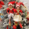 Elf Couple Plush Dolls: Festive Tree Ornaments ATHLEXES