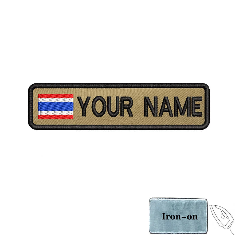 Custom 10cm Flag Patch Badge - Iron On or Hook Loop ATHLEXES