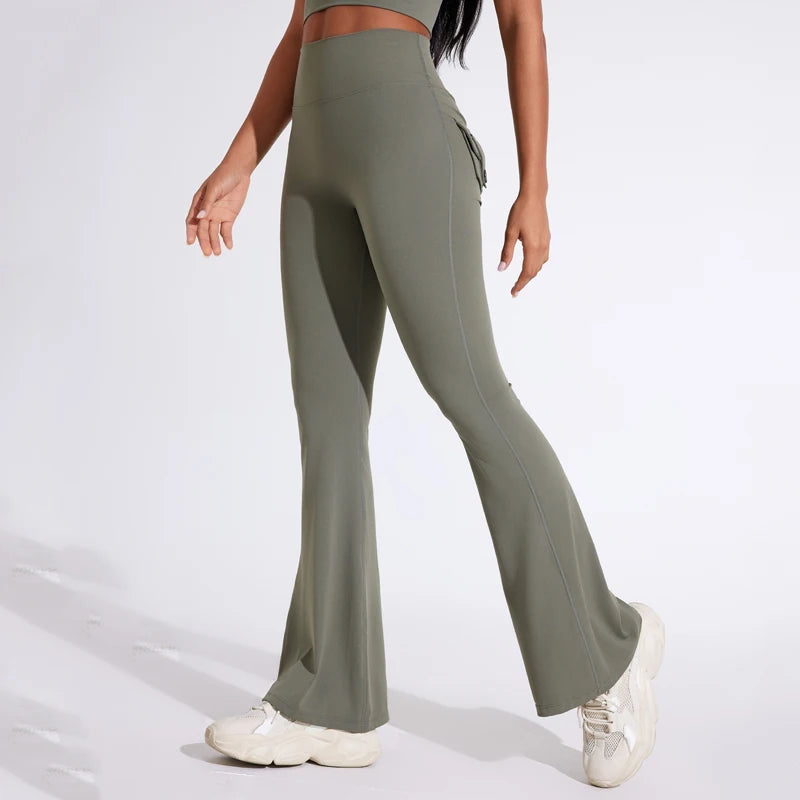 JoyFit High Waisted Bell Bottom Yoga Pants ATHLEXES