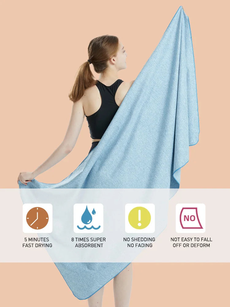 Silver Ion Microfiber Quick-Dry Gym Towel ATHLEXES
