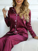 Solid Long Sleeve Pajama Set ATHLEXES