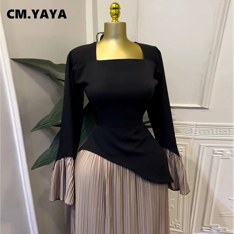Chic Elegance Flare Maxi Dress for Women ATHLEXES