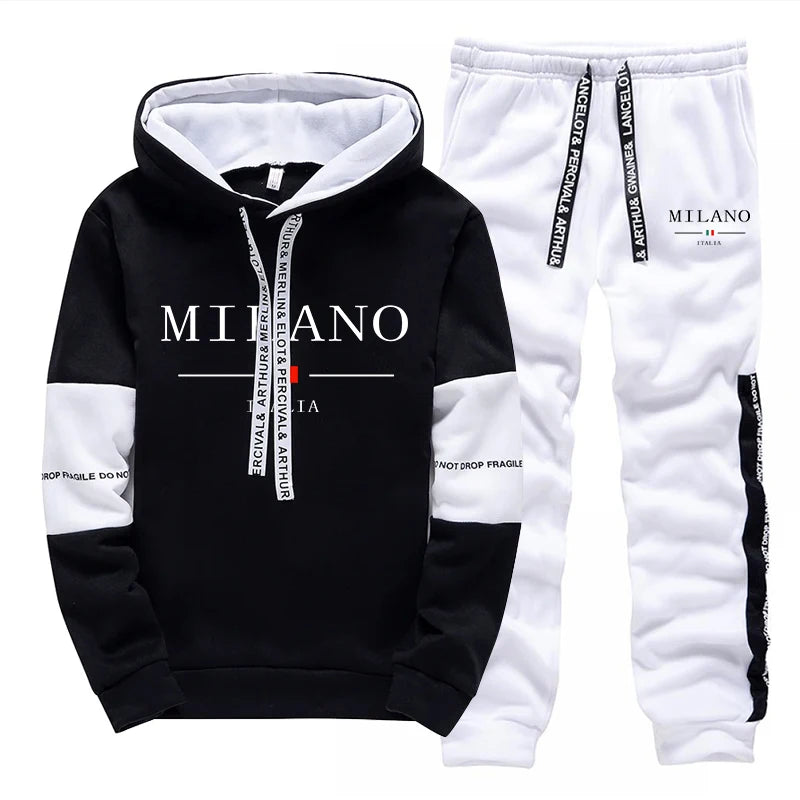 Italia Milan Sport Jogging Suit with Hooded Sweatshirt ATHLEXES