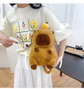 Kawaii Capybara Plush Backpack for Kids ATHLEXES