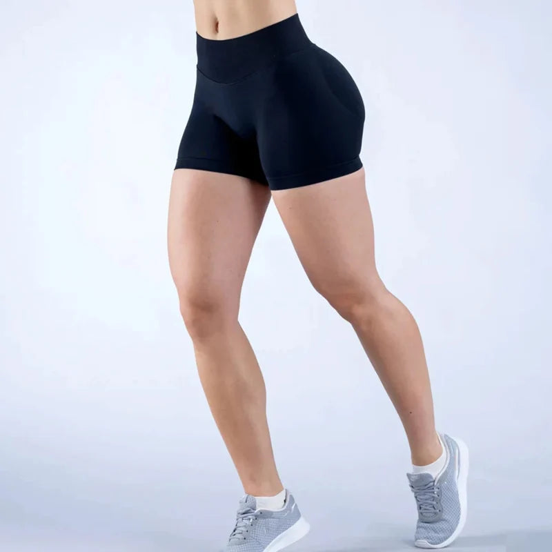 Seamless Flex Ribbed Yoga Shorts for Women ATHLEXES