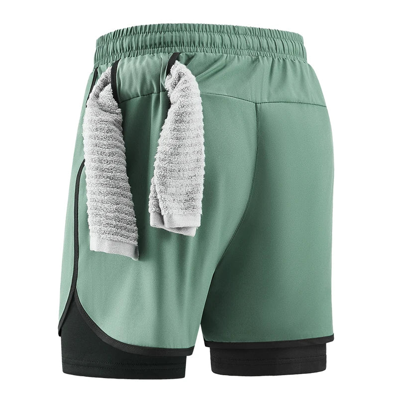 Dynamic DryFit 2-in-1 Men’s Running Shorts ATHLEXES