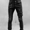 Retro Moto Punk Skinny Cargo Jeans for Men ATHLEXES