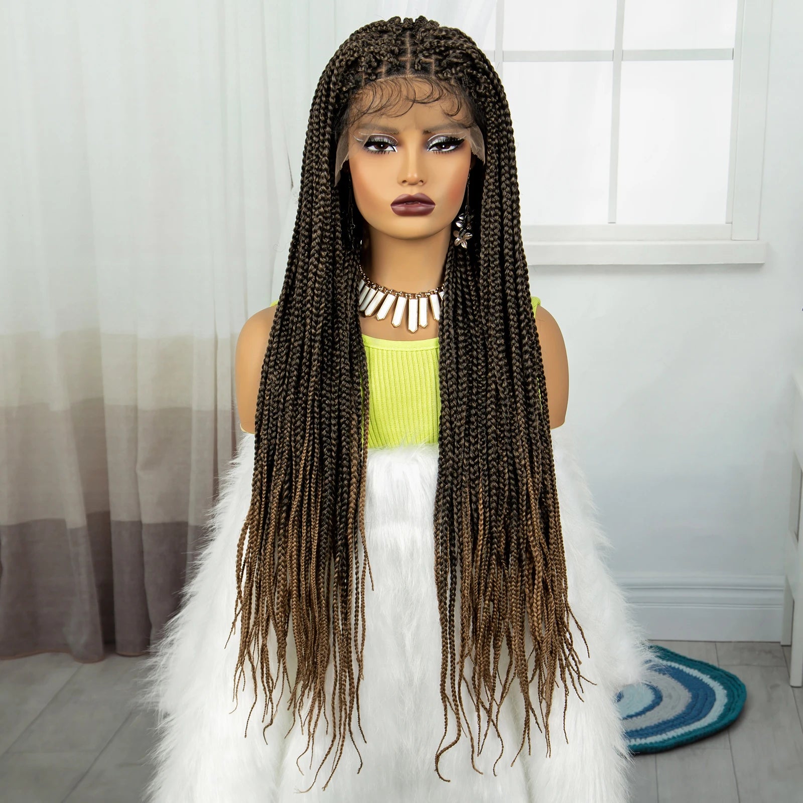 Radiant 36-Inch Micro Braided Lace Front Wig ATHLEXES