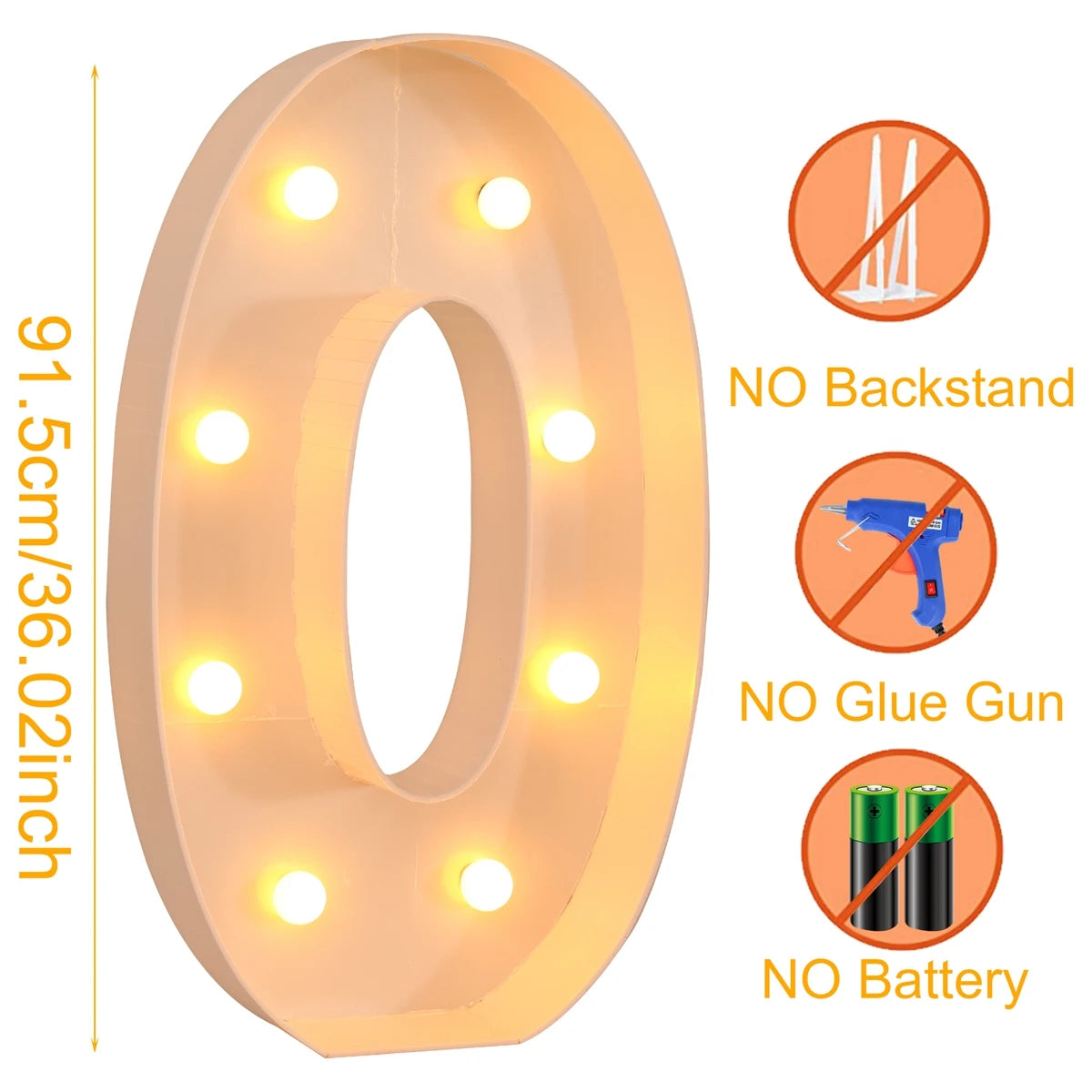 Giant LED Letter Light Box for Events & Decor ATHLEXES
