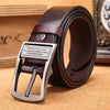 Luxury Cowhide Men's Belt with Metal Alloy Buckle ATHLEXES