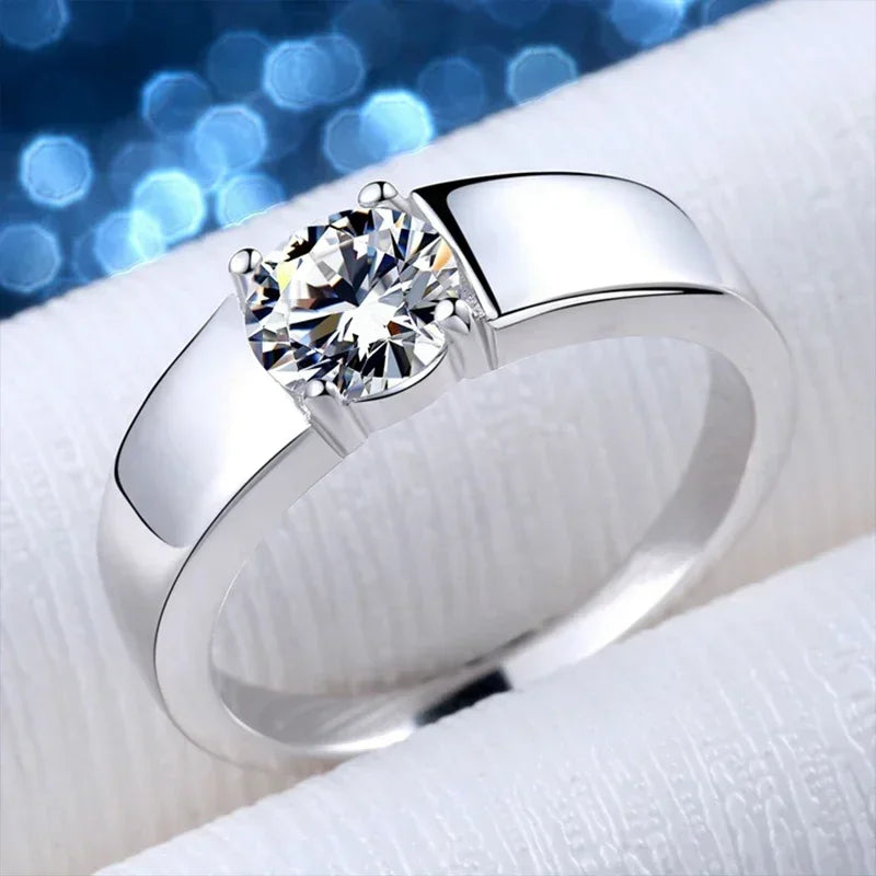 Elite Emerald-Cut Moissanite Men's Ring ATHLEXES