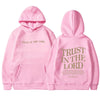 Jesus Love Letter Print Hoodie for Women ATHLEXES