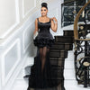 Elegant 3D Floral Mesh Mermaid Maxi Dress ATHLEXES