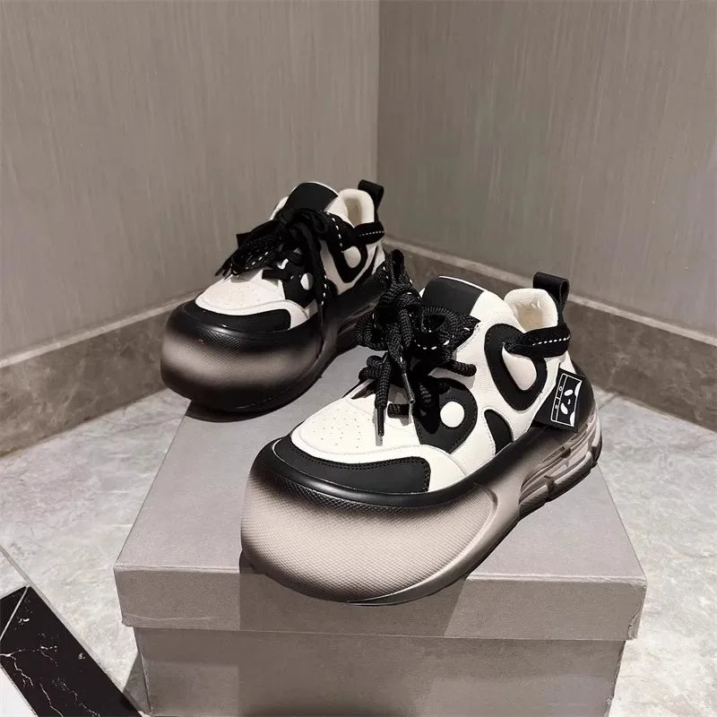 PandaStyle Luxe Leather Sneakers for Women ATHLEXES