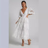 Elegant Lace Embroidered Summer Dress ATHLEXES