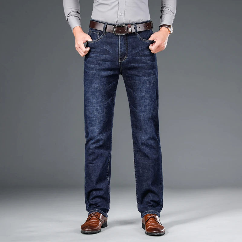 Shan Bao Classic Straight Stretch Denim Jeans ATHLEXES