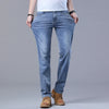 Light Blue Slim Fit Stretch Jeans for Men ATHLEXES