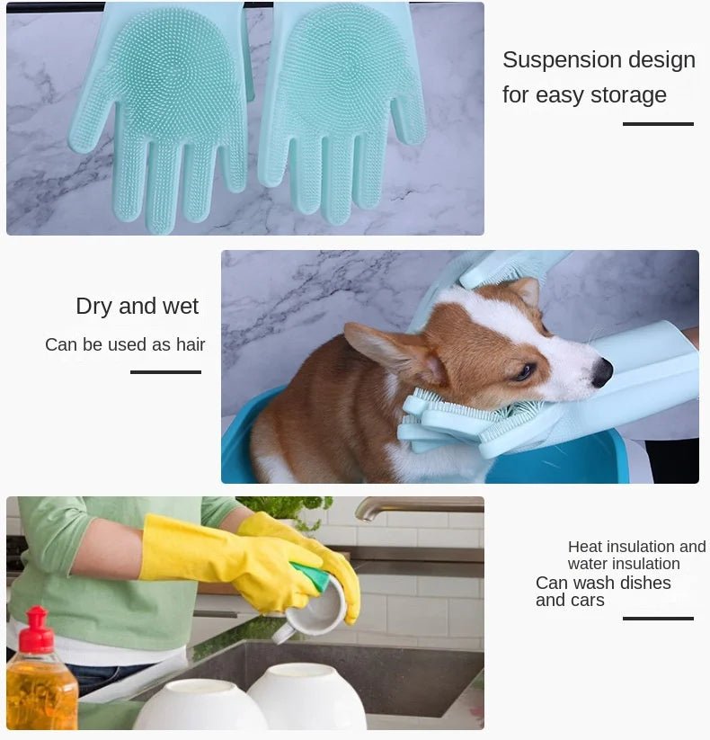 Silicone Pet Shower Gloves ATHLEXES