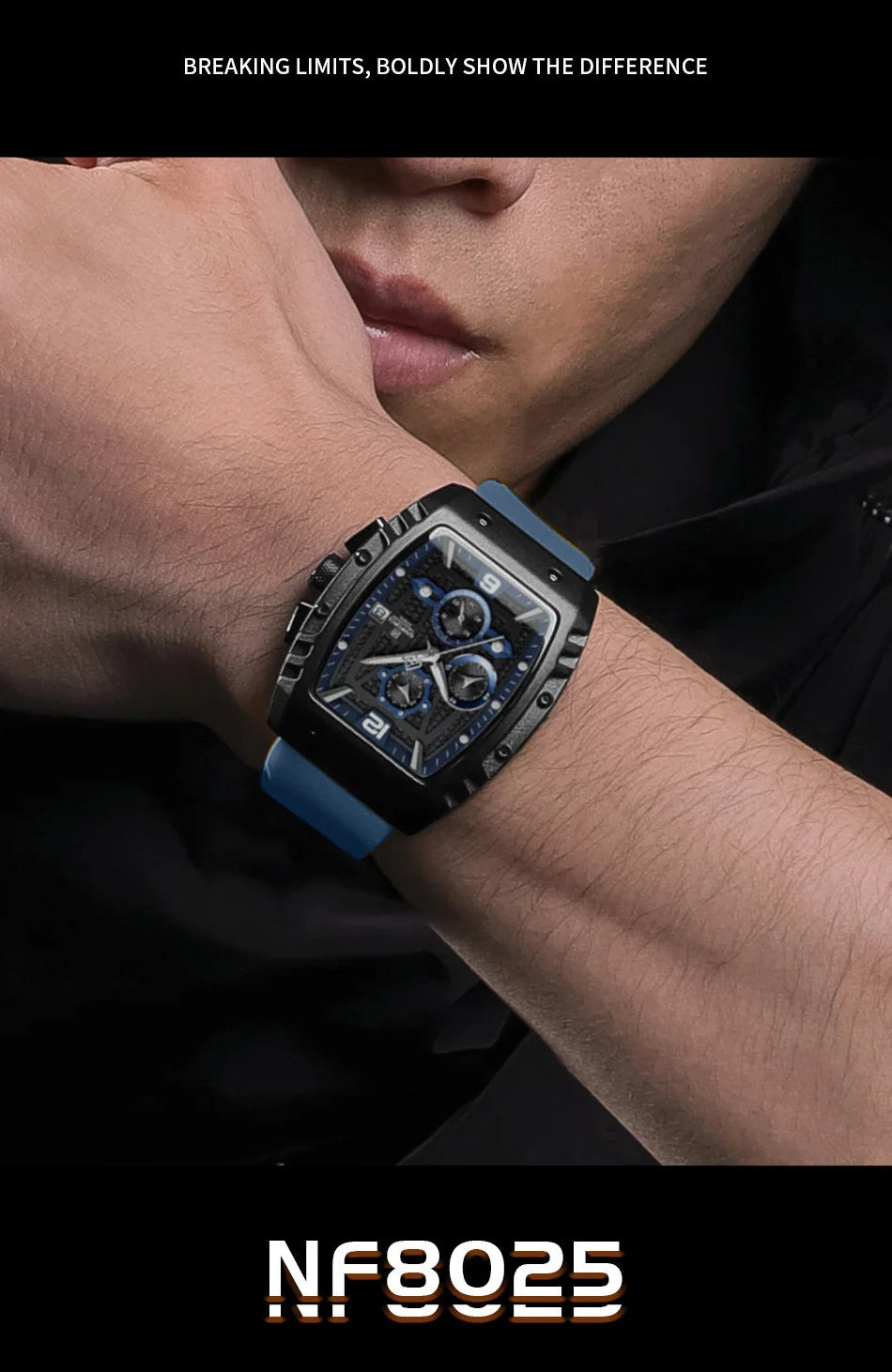 NAVIFORCE NF8025 Waterproof Sport Chronograph Watch ATHLEXES
