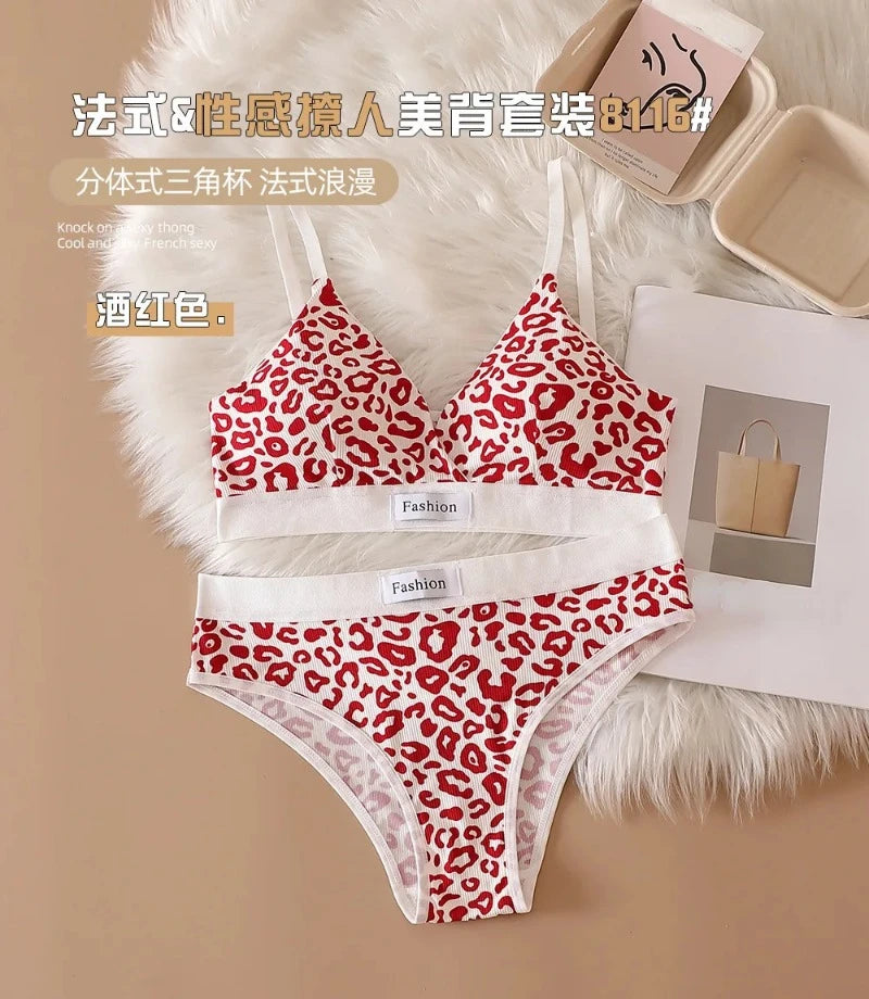 Leopard Luxe Seamless Bra and Brief Set ATHLEXES