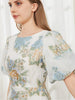 Floral Elegance Organza Mermaid Maxi Dress ATHLEXES