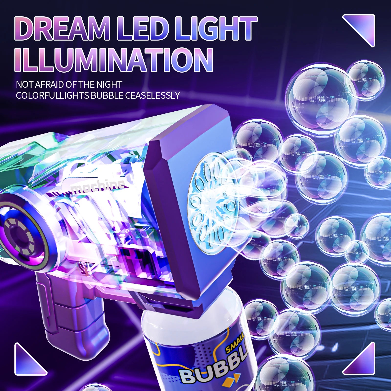 LumiBlast LED Bubble Machine Gun ATHLEXES