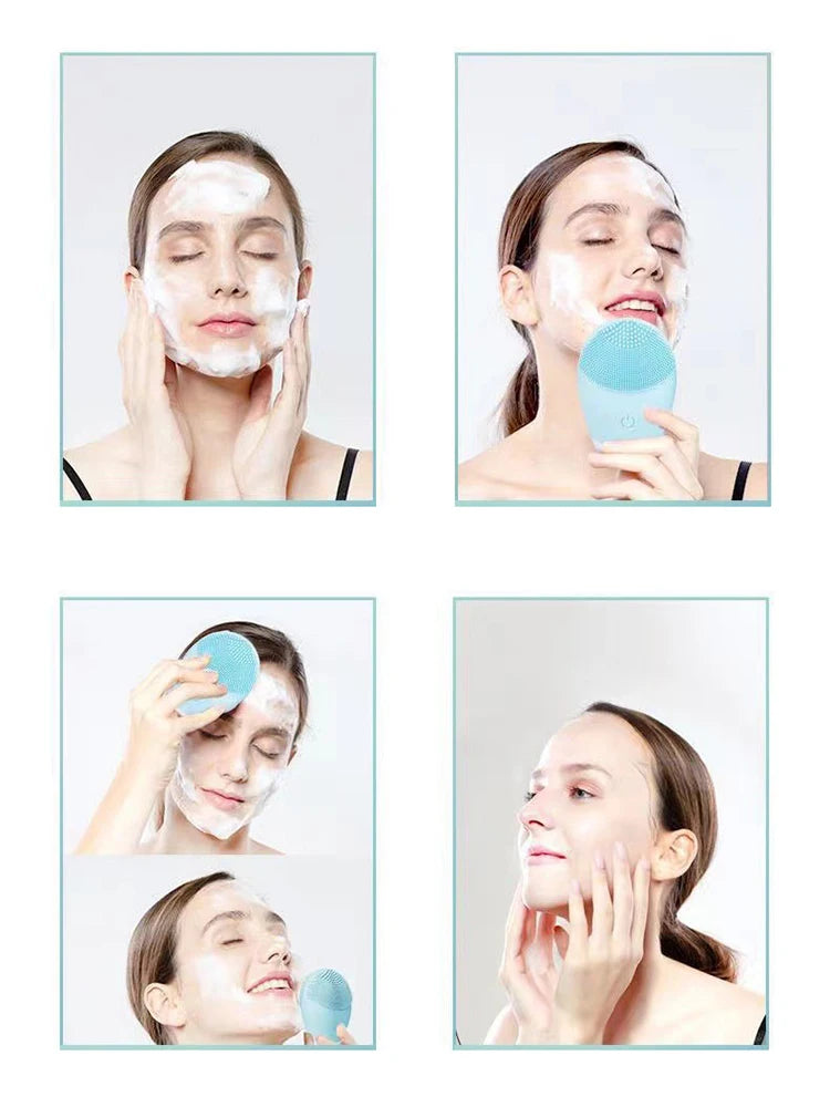 SilkGlow Electric Facial Cleansing Massager ATHLEXES