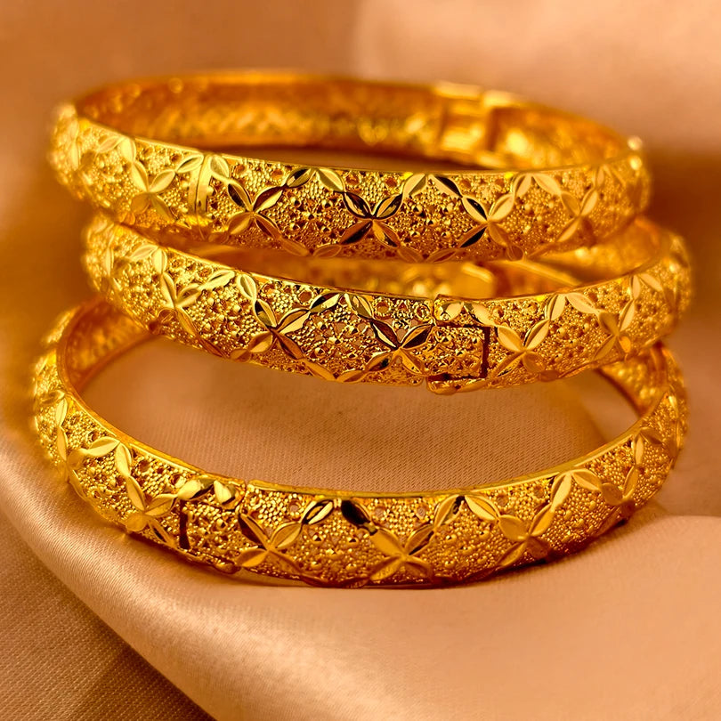 Dubai Turkish Gold Plated Bridal Bangles ATHLEXES