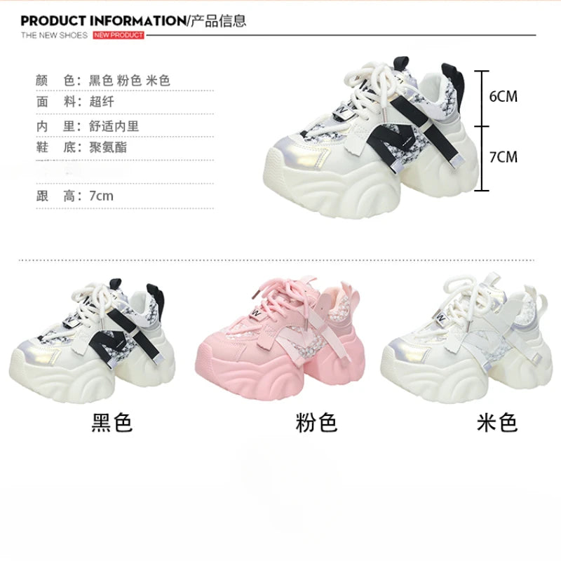 Chic Comfort 7CM Chunky Platform Sneakers for Women ATHLEXES